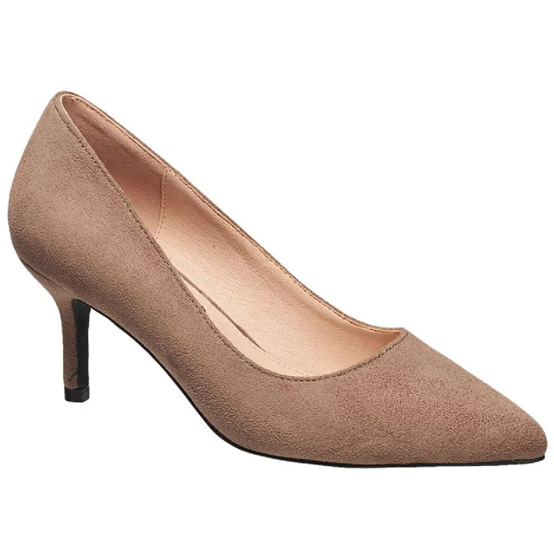 French Connection Womens Kate Cushioned Footbed Vegan Pumps