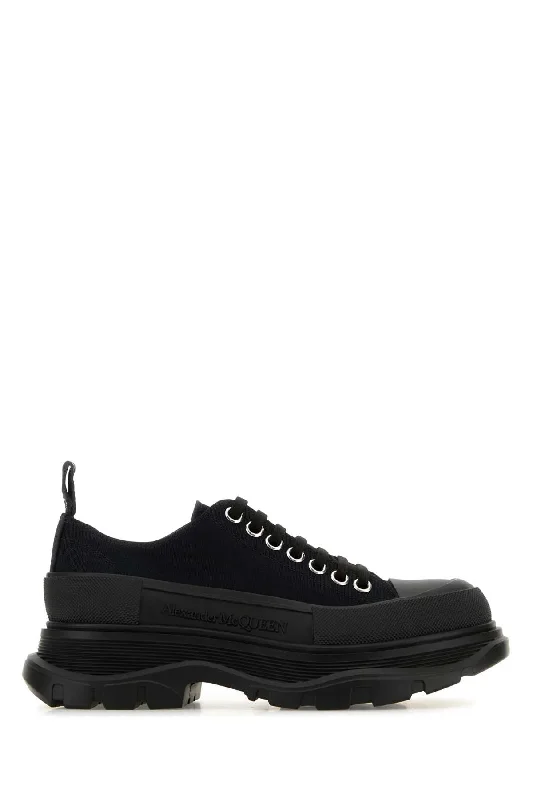 ALEXANDER MCQUEEN Canvas Tread Slick Sneakers for Women