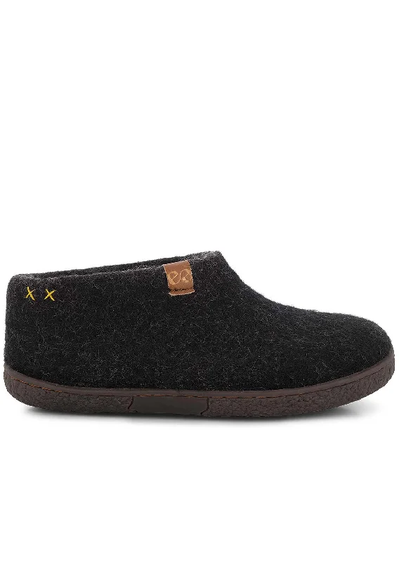 Wool by Green Unisex Pumori Rubber Sole Open Heel Slippers