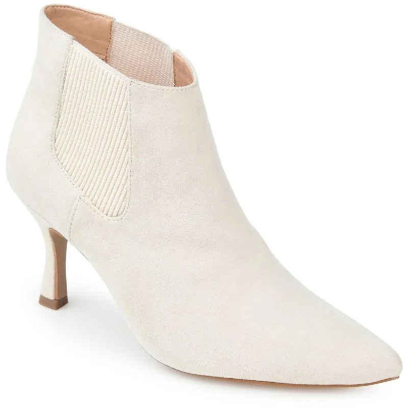 Journee Collection Womens Faux Suede Ankle Chelsea Boots