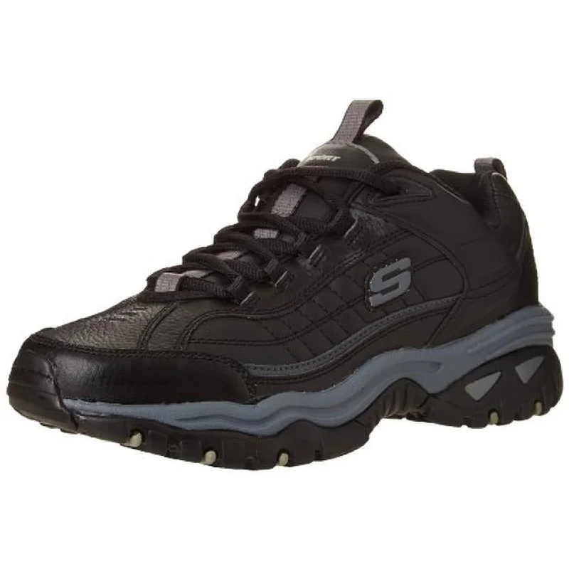 Skechers Mens Energy-After Burn Leather Activewear Sneakers