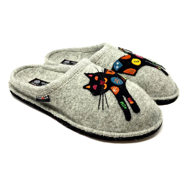 Haflinger Sassy Slipper Silver Grey (Women's)