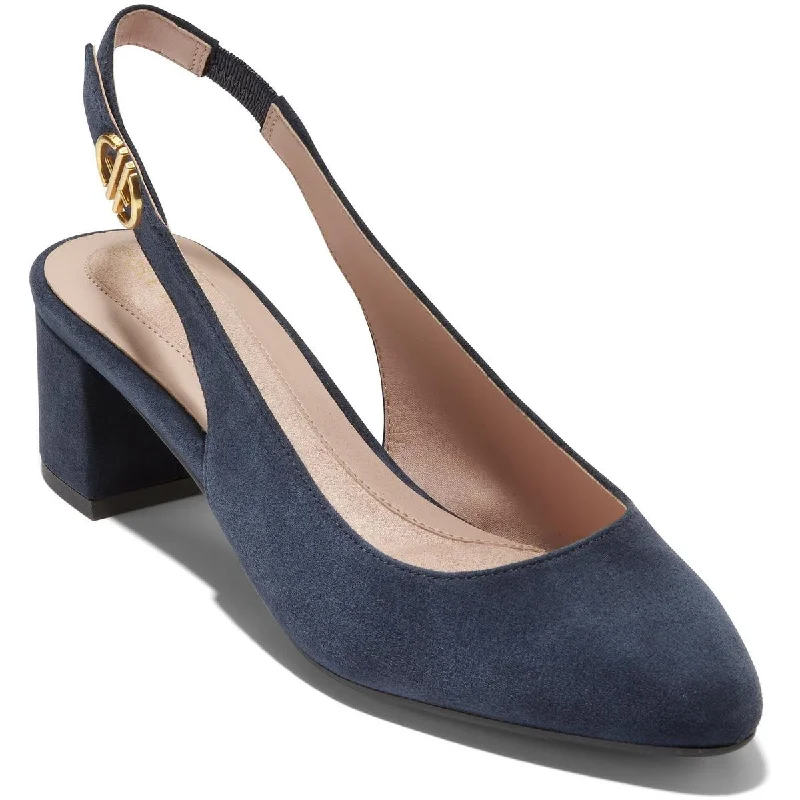 Go-to Womens Suede Slingback Pumps