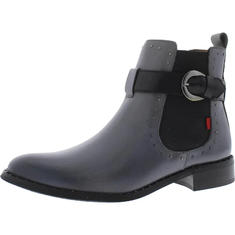 Marc Joseph Womens Bridge St Leather Studded Chelsea Boots