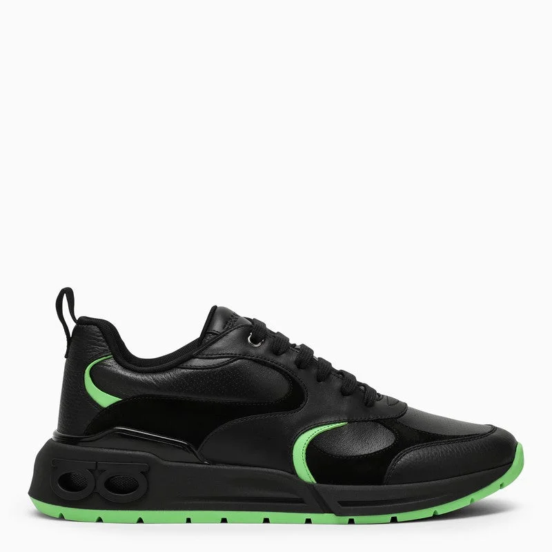 Ferragamo Low Neon Green Trainer for Men