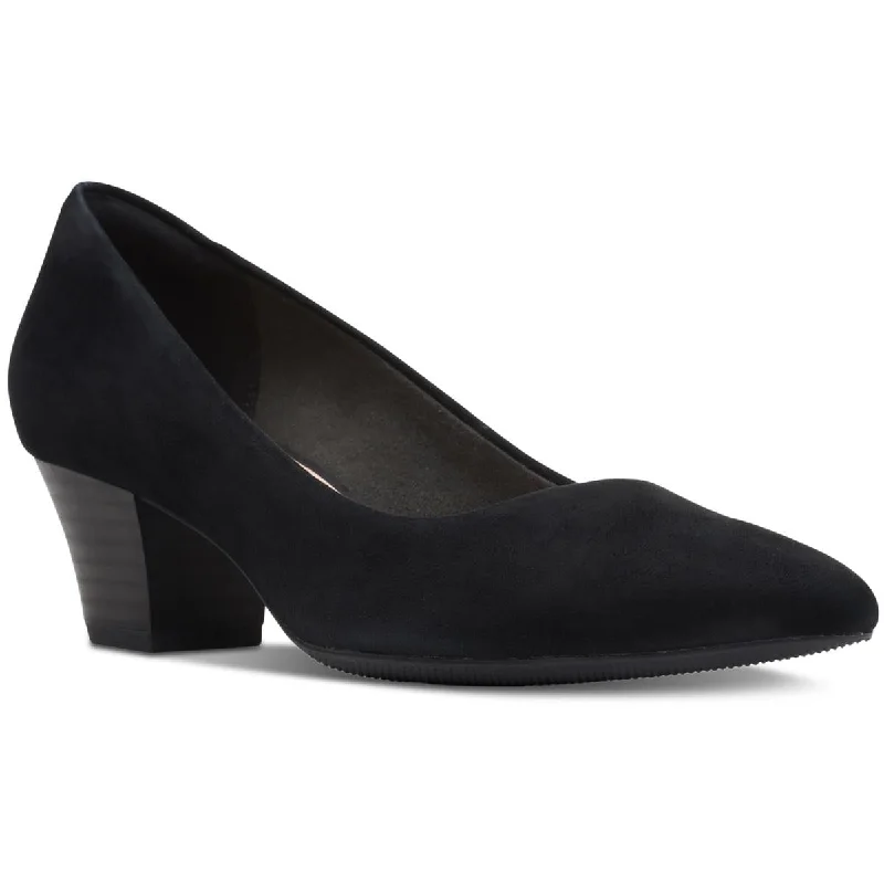 Clarks Womens Teresa Step Burnished Pointed Toe Pumps