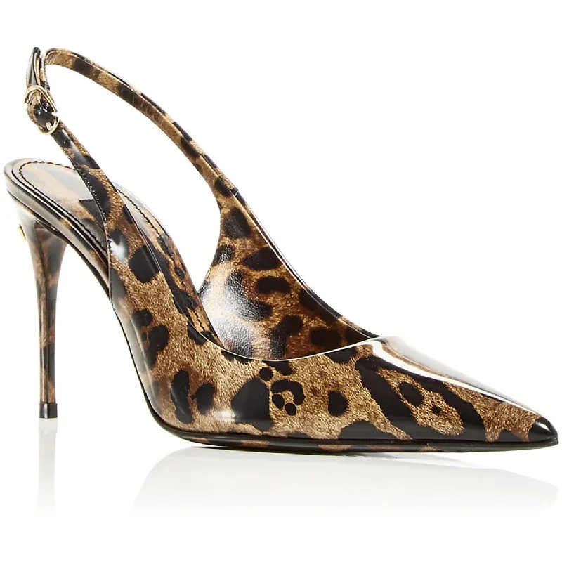 Dolce & Gabbana Womens Patent Leather Dressy Pumps