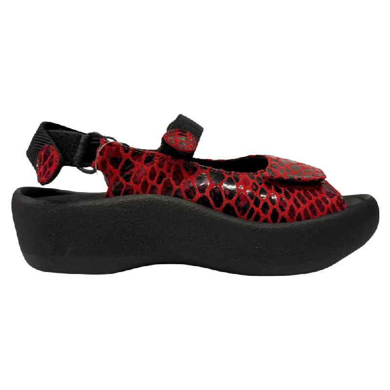 Wolky Jewel Red Cobra Nubuck Sandal (Women's)