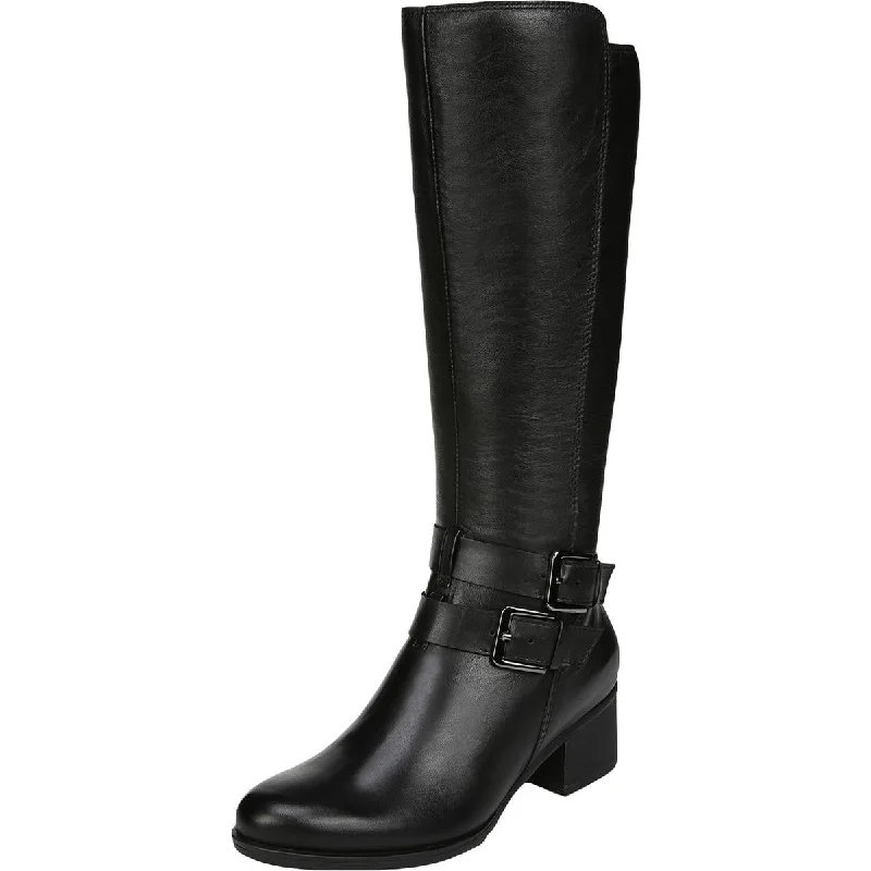 Naturalizer Womens Dale Leather Riding Mid-Calf Boots