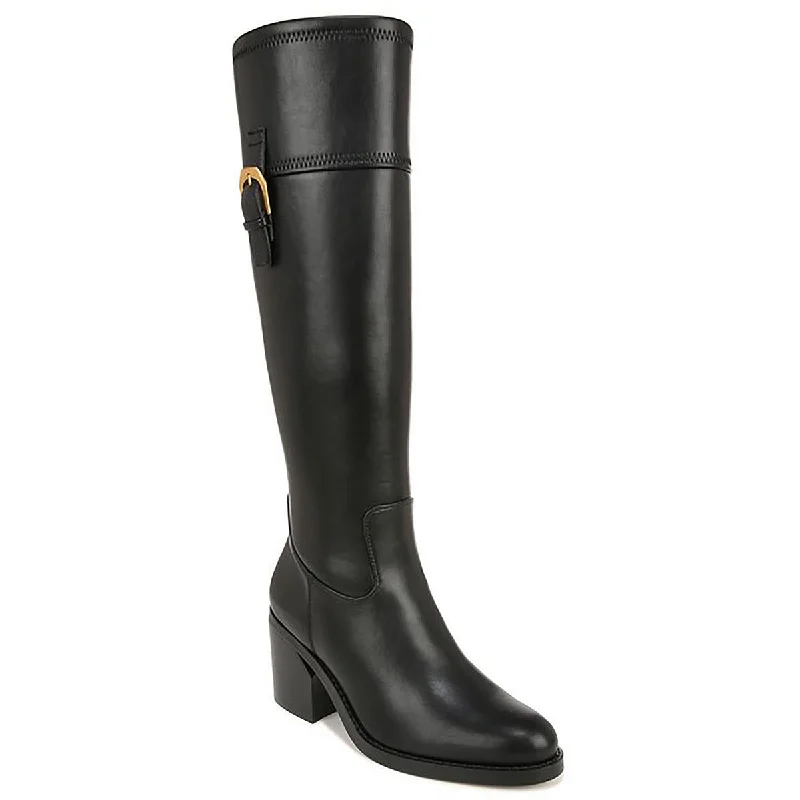 Franco Sarto Womens Adabella Faux Leather Zipper Knee-High Boots