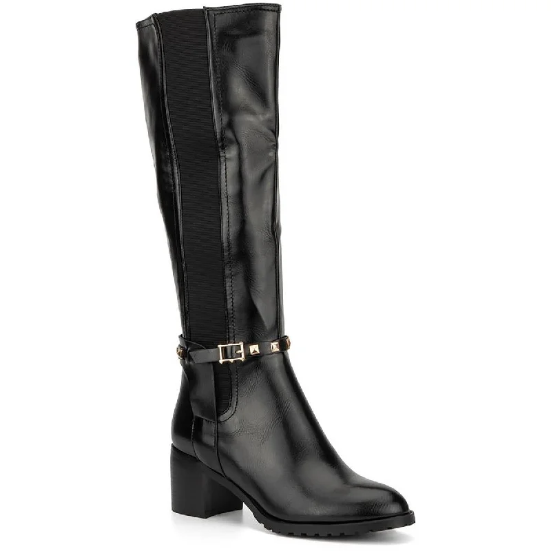 Torgēis Womens Destiny Faux Leather Knee-High Boots