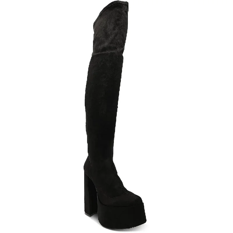 Schutz Womens Shirley  Zipper Over-The-Knee Boots