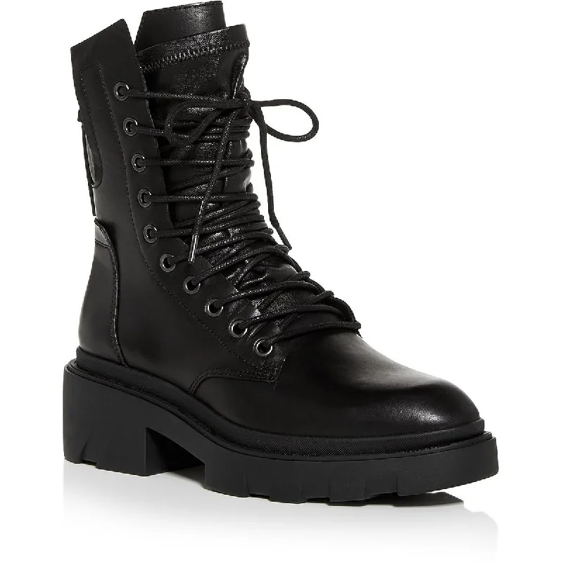 ASH Womens AS-Madness Leather Lug Sole Combat & Lace-up Boots