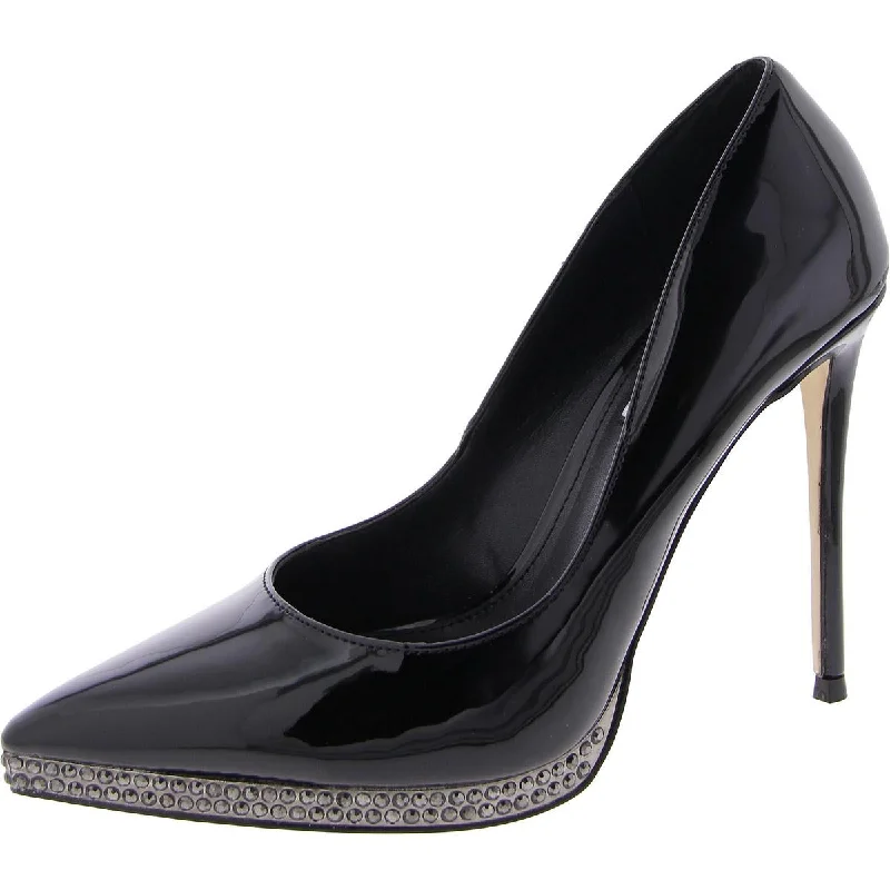 Evari Womens Patent Pointed Toe Pumps