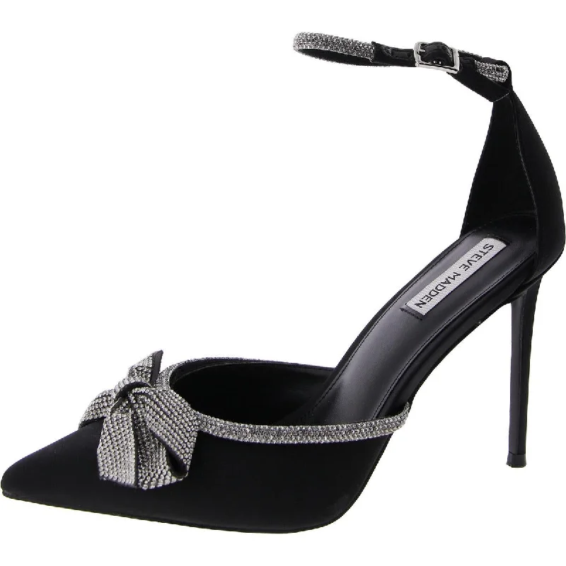 Value Womens Bow Rhinestone Pumps