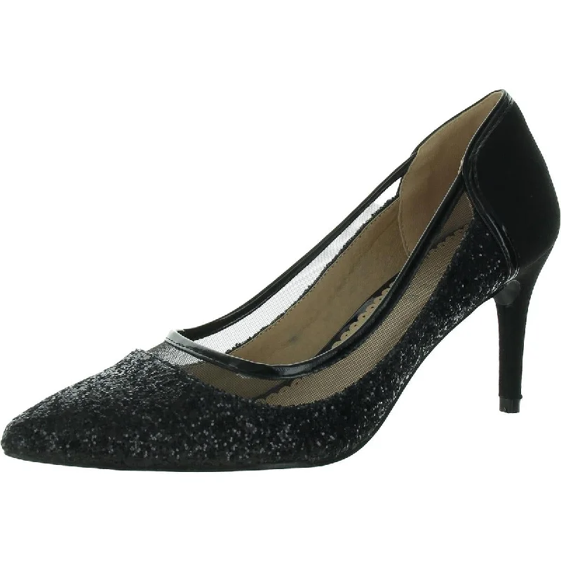 Womens Glitter Pointed Toe Pumps