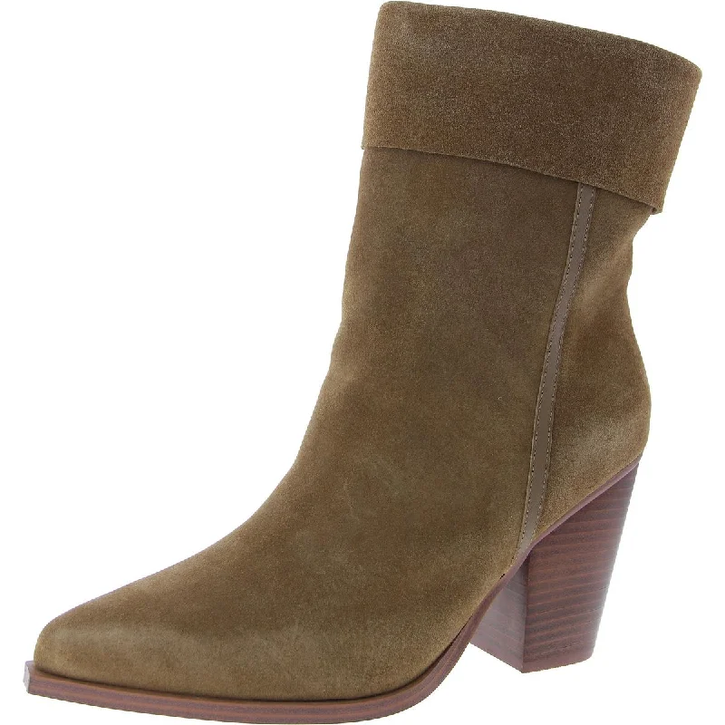 Steve Madden Womens Latasha Suede Pull On Mid-Calf Boots