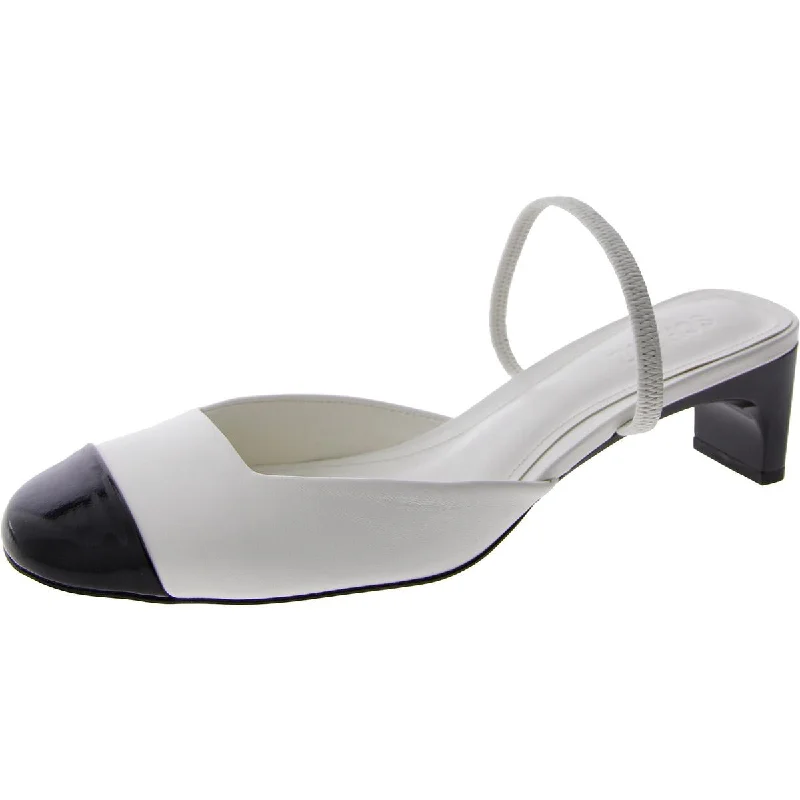 BERTIE Womens Leather Round toe Block Heels