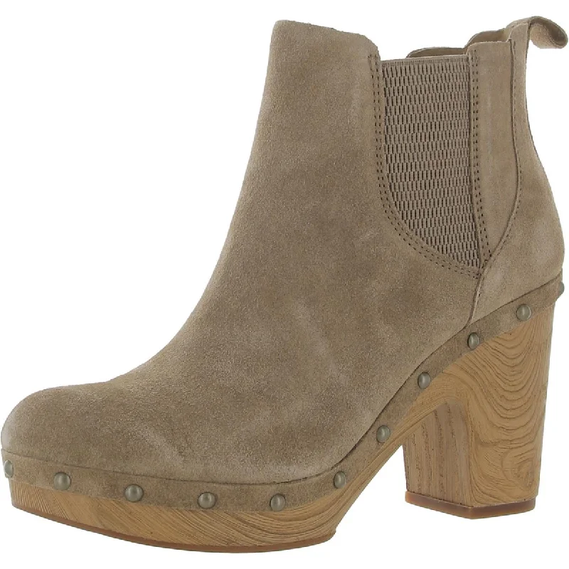 Kork-Ease Womens Deilia Suede Studded Chelsea Boots