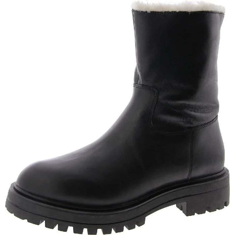 Steve Madden Womens Tedra Faux Fur Platform Mid-Calf Boots