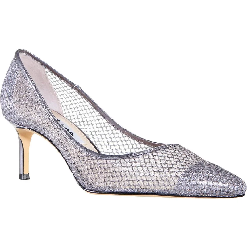 Nina Womens Niley Mesh Slip On Pointed Toe Heels