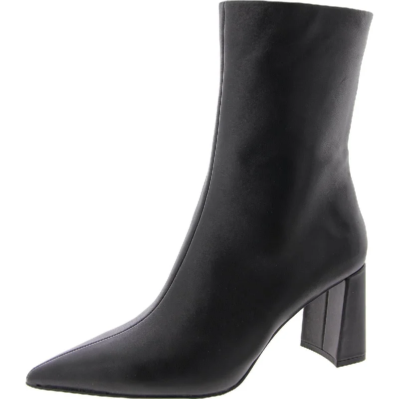 Steve Madden Womens Block Heel Pointed Toe Mid-Calf Boots