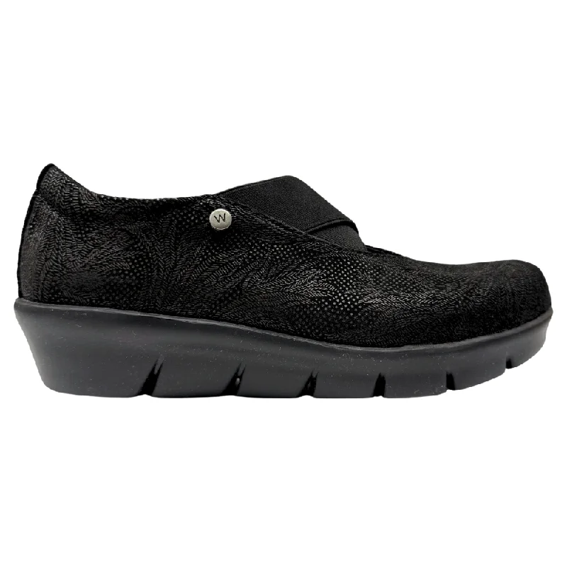 Wolky Cursa Palm Metal Black Suede Shoe (Women's)