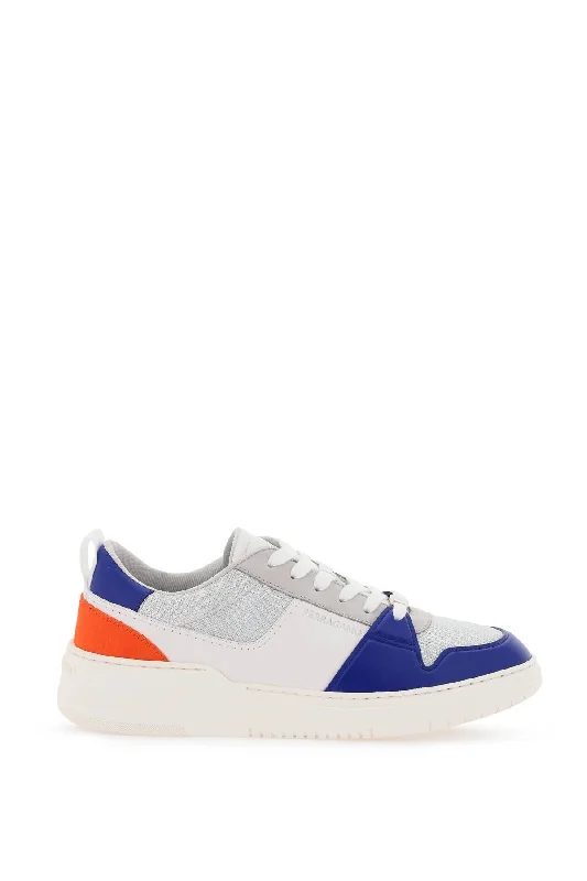 Men's Mixed Colour Leather and Technical Fabric Sneakers by FERRAGAMO