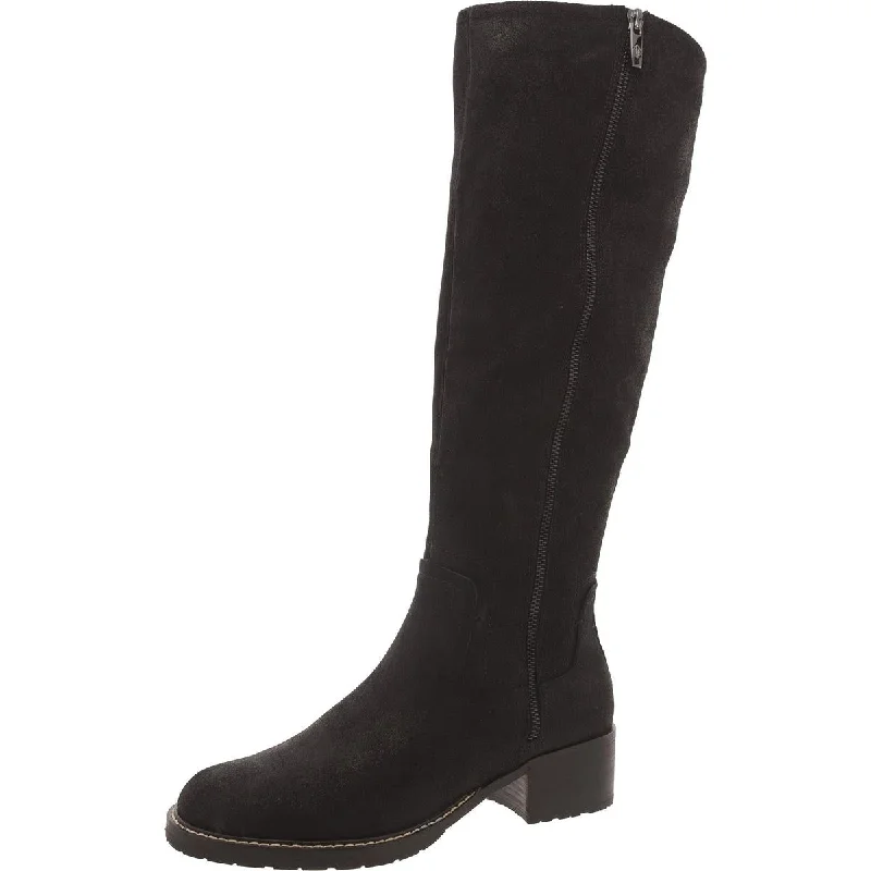 Donald J. Pliner Womens Faux Suede Block Heel Knee-High Boots