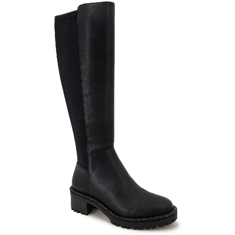 Kenneth Cole Reaction Womens Tate Jewel Stretch Knee-High Boots