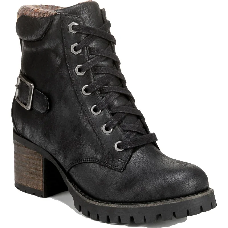 Carlos by Carlos Santana Womens Gibson    Faux Leather Combat & Lace-up Boots