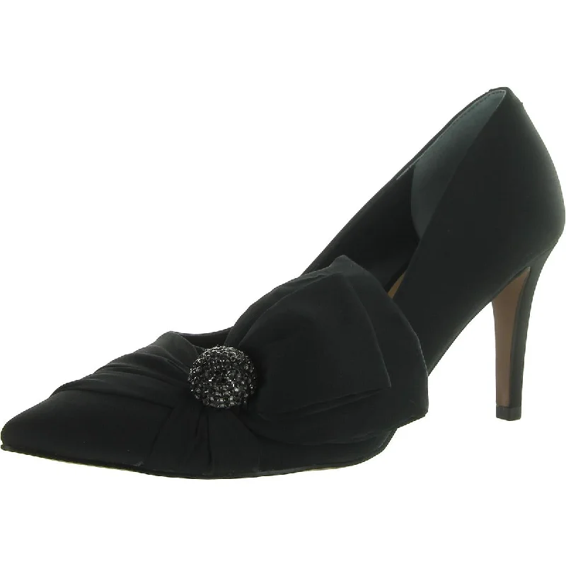 Womens Satin Pointed toe Pumps