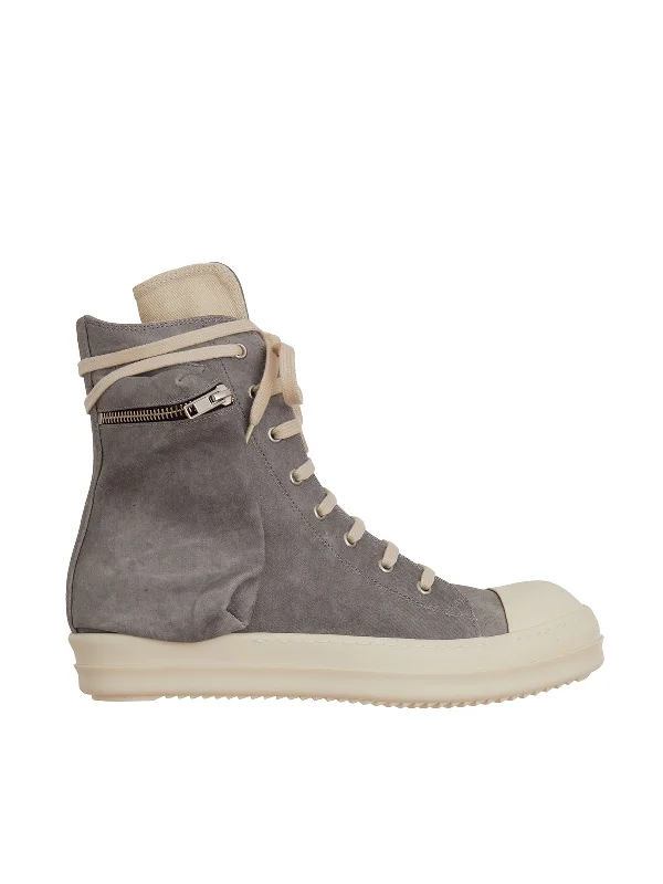 DRKSHDW High-Top Denim Cargo Sneakers for Men