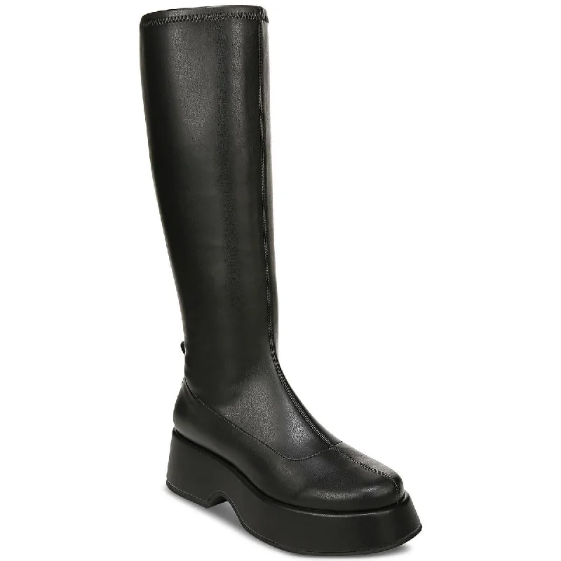 Circus by Sam Edelman Womens Kimberly Patent Platform Knee-High Boots