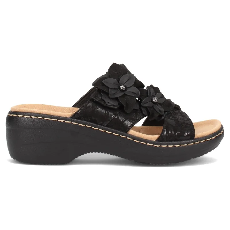 Clarks Merliah Violet Black Sandal (Women's)