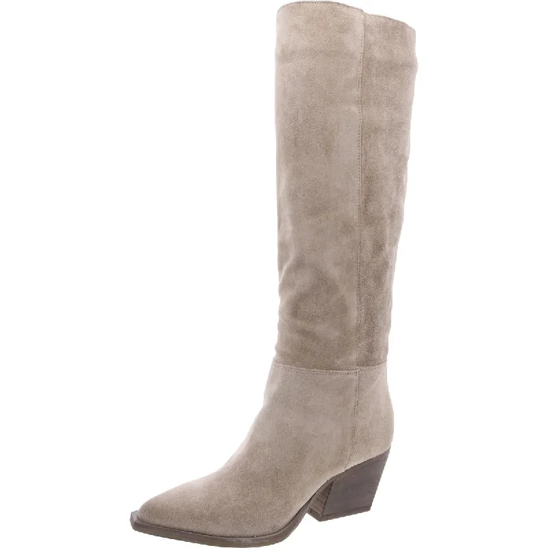 Steve Madden Womens Devina Suede Pull On Knee-High Boots