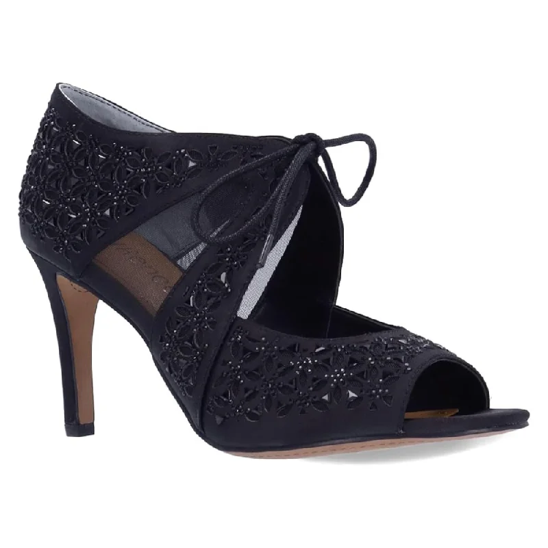 J.Renee Kiandra Black Satin Heels (Women's)