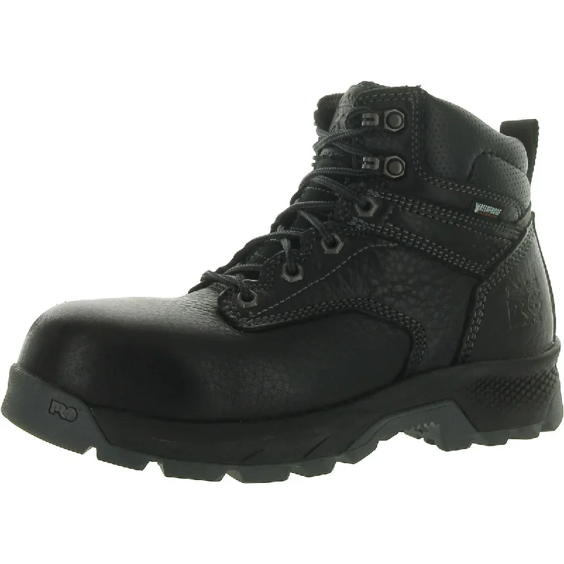 Timberland Womens TITAN Leather Lace up Combat & Lace-Up Boots