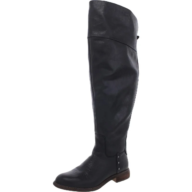 Franco Sarto Womens Haleen Leather Knee-High Boots