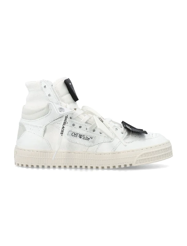 OFF-WHITE Contemporary Hi-Top Leather Sneakers