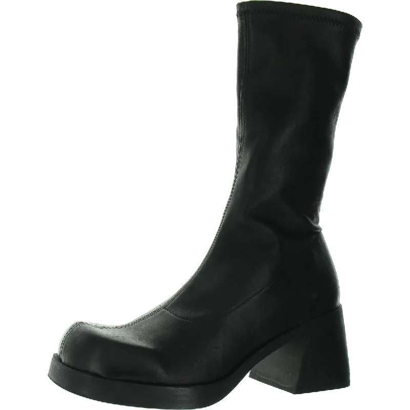 Miista Womens Hedy  Zip Up Pull On Mid-Calf Boots