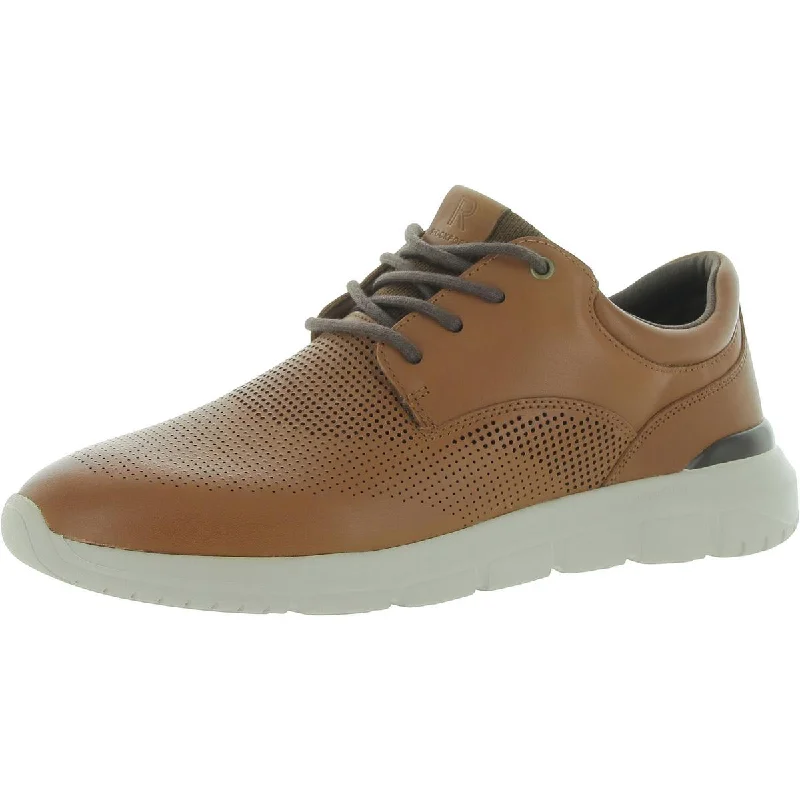 Rockport Mens Jaime Leather Lifestyle Casual And Fashion Sneakers