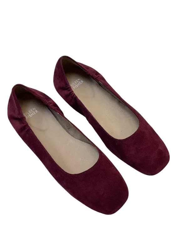 Shoes Flats By Eileen Fisher In Purple, Size: 8.5