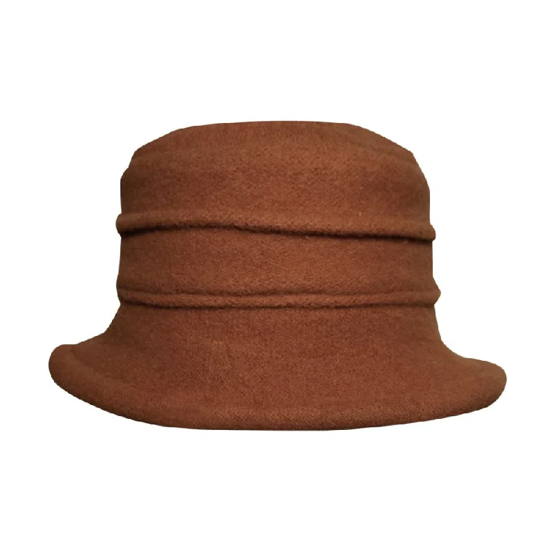 Dorfman Pacific Tula Packable Camel Wool Cloche (Women's)