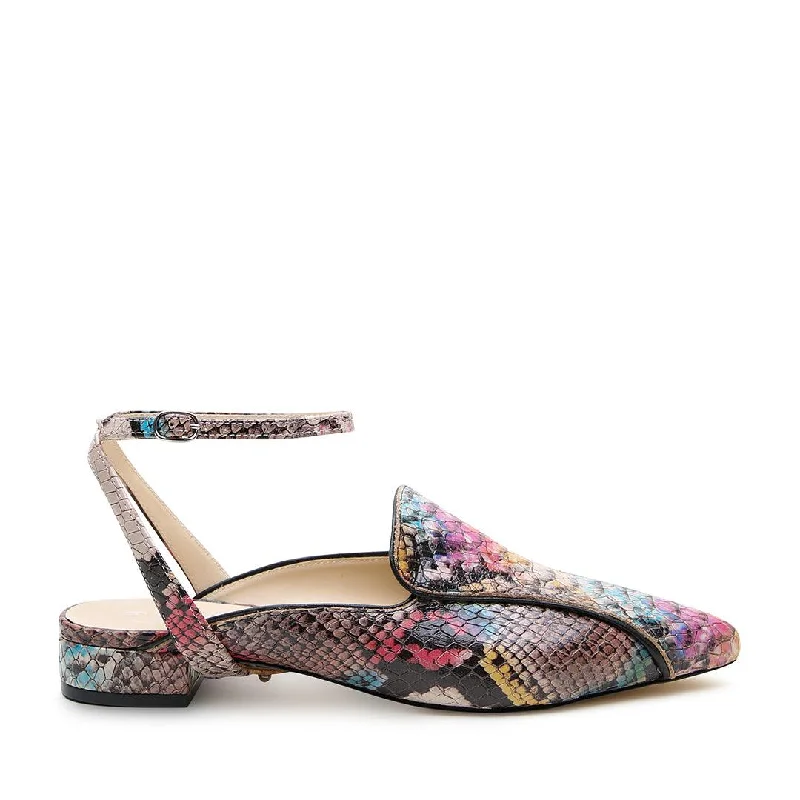 Painted Snake Pointed Loafer + Marilyn Strap