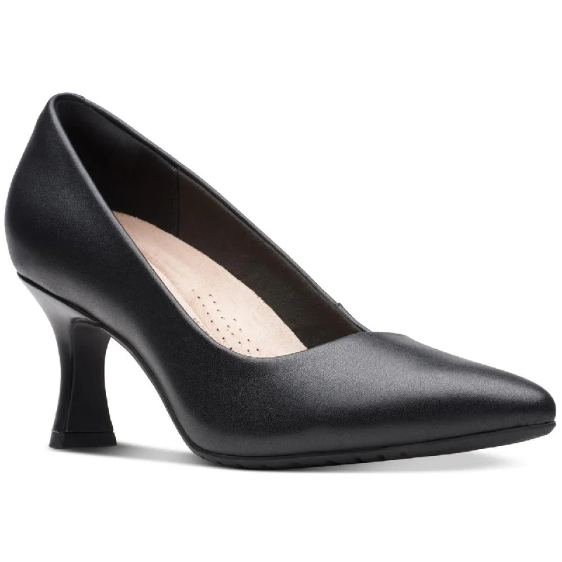 Clarks Womens Kataleyna Gem Leather Slip-On Pumps