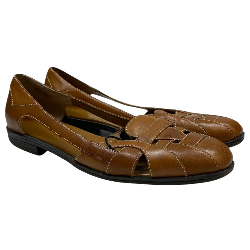 Shoes Flats By Pesaro In Brown, Size: 9