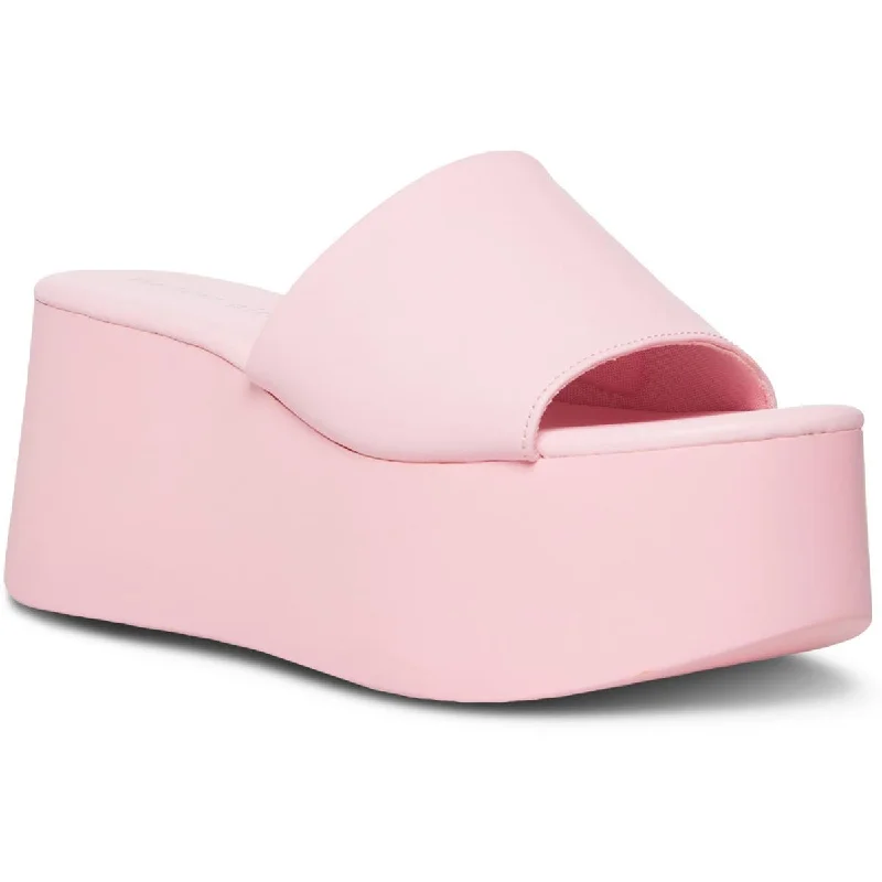 Madden Girl Womens Cake Slip On Dressy Platform Sandals