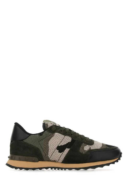 VALENTINO GARAVANI Multicolor Rockrunner Camouflage Sneaker for Men