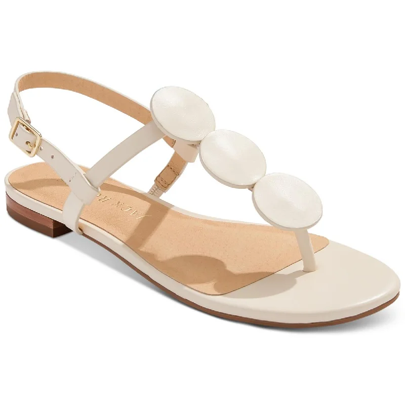 Jack Rogers Womens WORTH FLAT Leather Open Toe Flatform Sandals